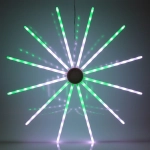 Фигура светодиодная Цифровая «Огненный круг» 70 см, 12 лучей, 96 ламп LED, с пультом ДУ, более 8 реж, Мультицвет