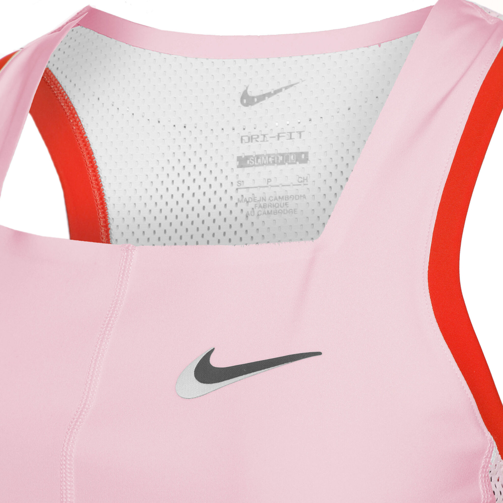 Женская теннисная майка Nike Court Dri-Fit Slam Tank Top Women - Pink, White