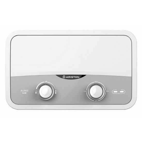 Водонагреватель Ariston AURES SF 5.5 COM проточный 5,5 кВт, душ. лейка+кран