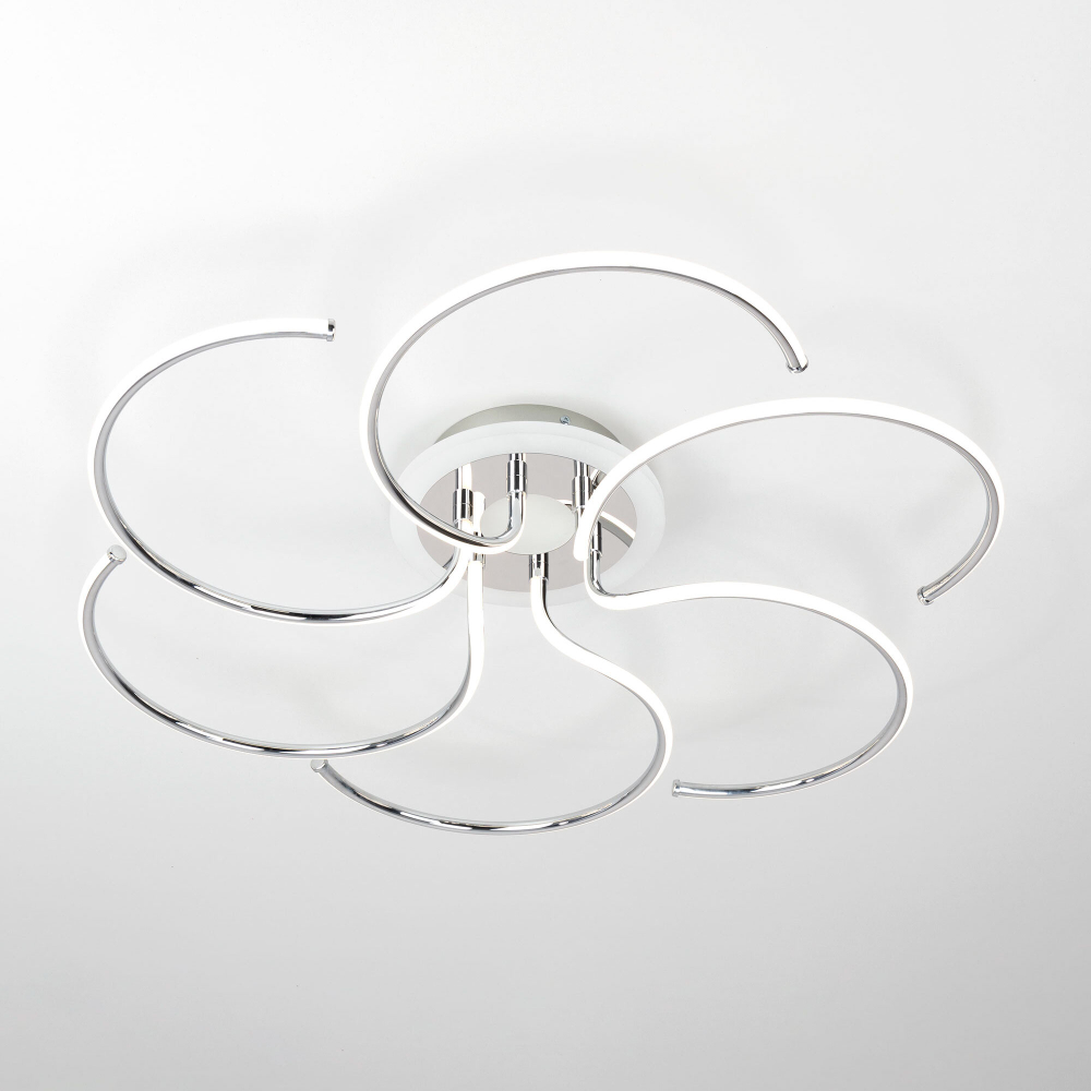 Citilux Джемини CL229261E LED RGB Люстра с пультом Хром