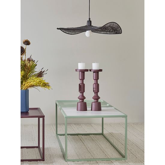 Столик журнальный mayen, 110х50 см, белый/зеленый