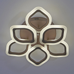 Светодиодный светильник 84Вт, 8300Лм, 3000К-6000К,Ra>80, ИК-пульт, плавная регулировка мощности, изменение цветовой температуры, ночник, металл/акрил, кофе/белый матовый