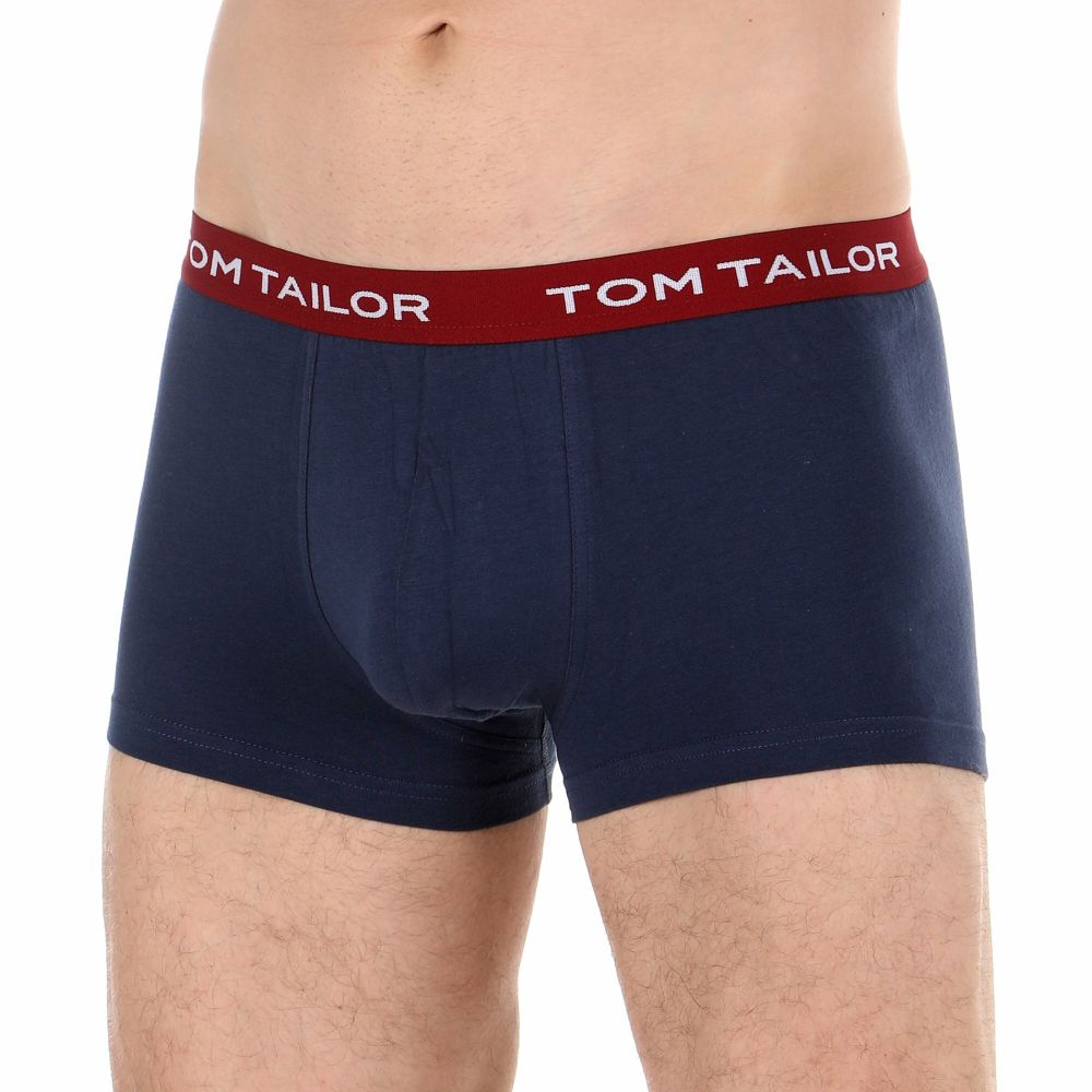 Мужские трусы боксеры набор 3в1 темно-синие Tom Tailor 70162/6061 690
