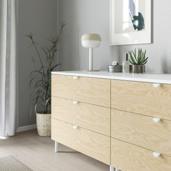 IKEA DRAGSMARK  (ИКЕА ДРАГСМАРК)  -  Обжимная ручка, белая, 40 мм