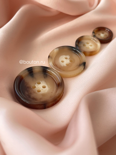 Пуговицы На Прокол БАРБ светло-коричневые