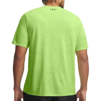 Мужская теннисная футболка Under Armour Tech Pixelate - rack green/black