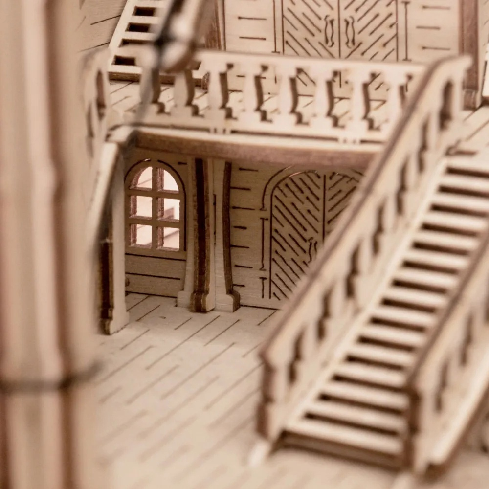 Корабль "Утренняя Звезда - 2" (Lemmo). Бежевые паруса, Сборная модель, деревянный конструктор, 3D пазл, подарки, хобби, короблестроение, судомоделизм, белые паруса