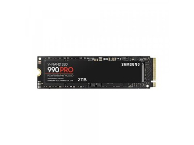 SSD накопитель Samsung 990 Pro Black 2ТБ, M.2 2280, PCIe 4.0 x4, NVMe [MZ-V9P2T0BW]