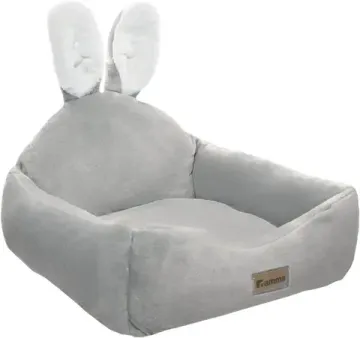 Gamma Лежанка для кошек и собак мелких пород зайка, серая, 500*500*220мм