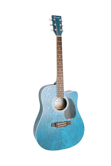Caraya F675C-BL - акустическая гитара, с вырезом, синяя