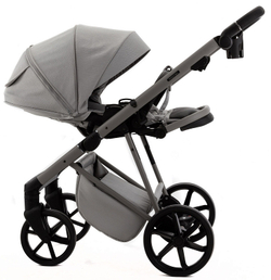 Детская коляска Adamex Delta Natura 2 в 1 DN-9-MOON (СВ.СЕРЫЙ)