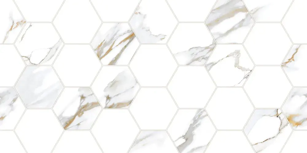 Настенная плитка ALMA Ceramica TWU09DBL014 Dublin 50x24.9 белая глянцевая под мозаику