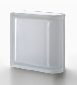 купить Торцевой стеклоблок матовый бесцветный гладкий Vetroarredo Neutro TER Lineare T SAT 19x19x8