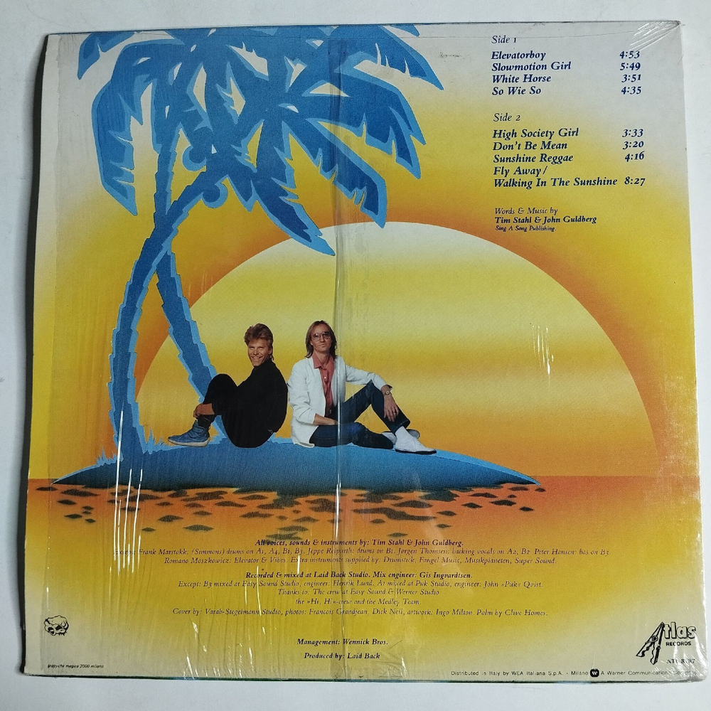 Винтажная виниловая пластинка LP Laid Back Keep Smiling (Italy 1983) Sunshine Reggae