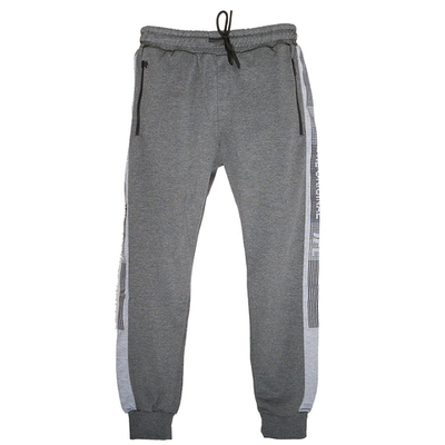 Спортивные штаны большие на манжетах с лампасами  IFC