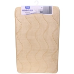 Коврик для ванной 50*80"Волна» бежевый