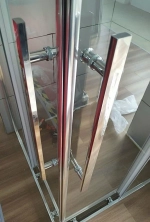 Душевой уголок Esbano ESF-80D1+120D2-C ESOG-80D1-120D2-C 120x80 стекло прозрачное/профиль хром