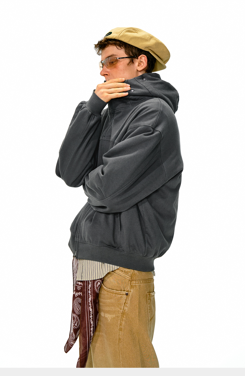 Худи Nothomme Zipper face Heavyweight 400g hoodie