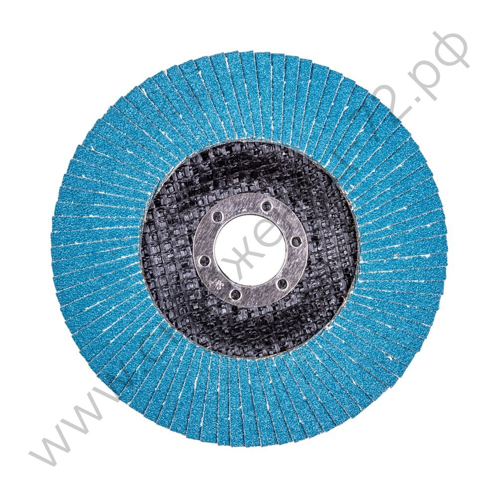 Круг лепестковый для шлифования по нержавеющей стали FTL Ergo 27 цирконий 125 х 22,2 мм P120