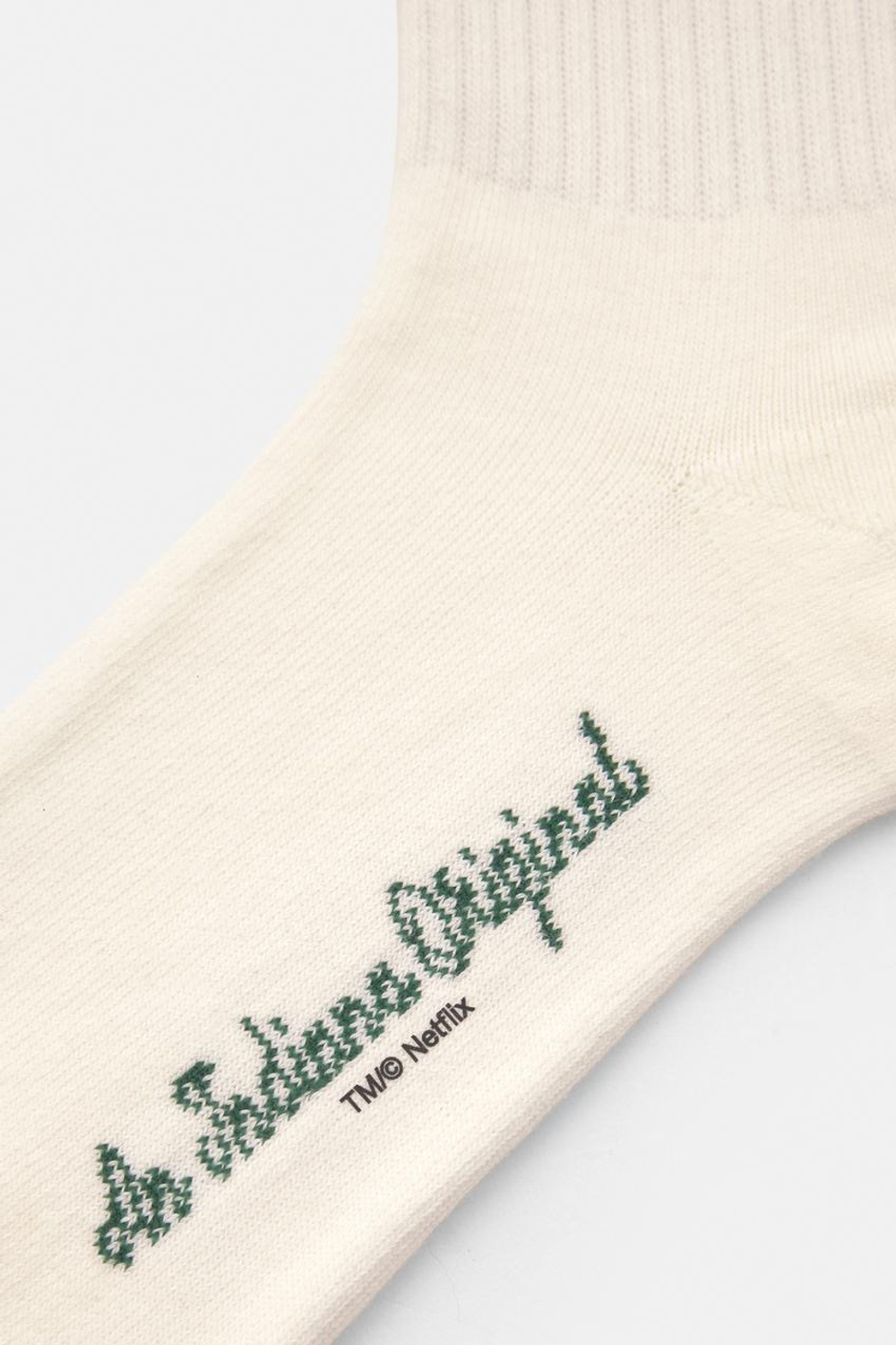 PULL&BEAR Носки с надписью "Stranger Things", зеленый