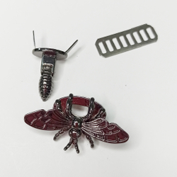 Замок вертушка  Мотылек на винтах 32*46 Черный никель