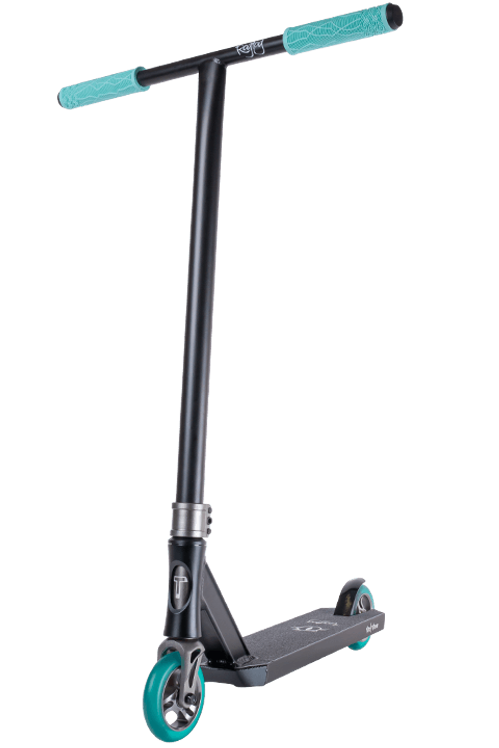 Самокат трюковой Ragtag black/celadon 1/4 черный/бирюзовый