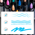 Набор акриловых маркеров Deli HM361, универсальные,  36 цветов