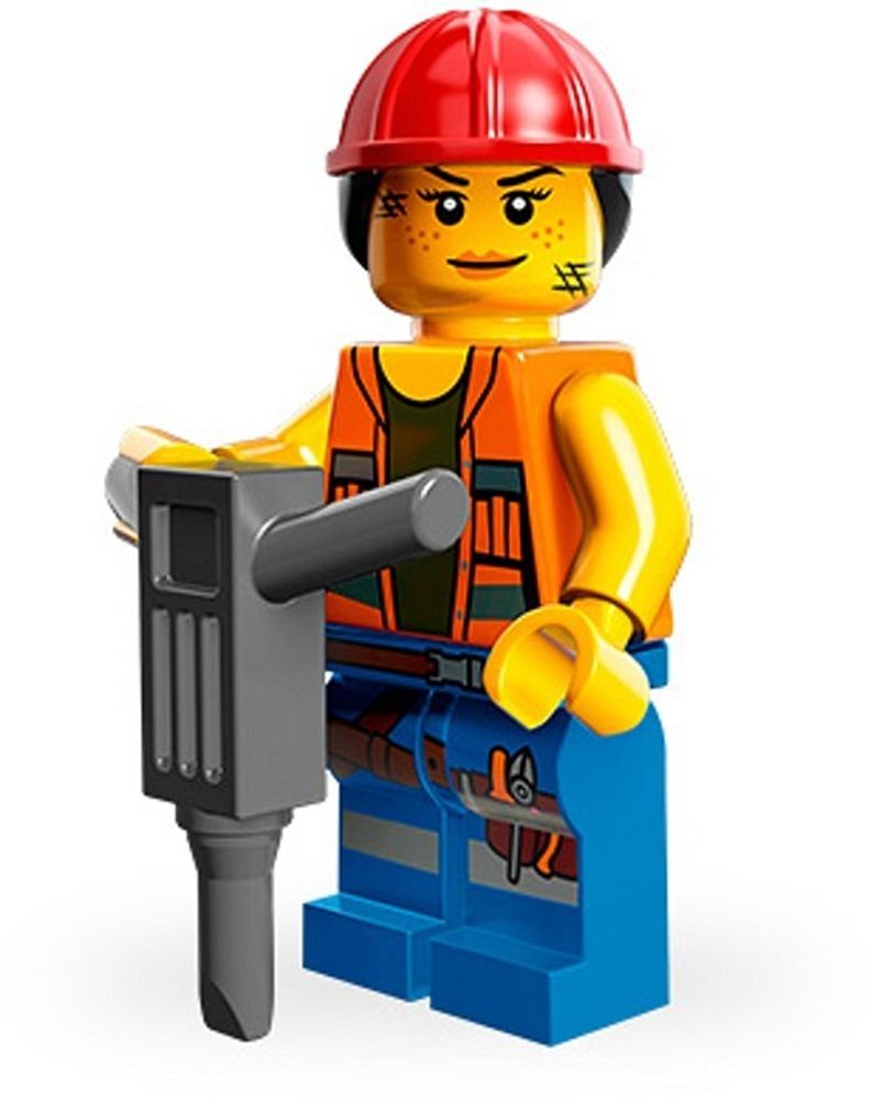 Минифигурка LEGO  71004 - 9     Гейл строитель