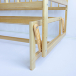 Детская кроватка Малютка 36 с маятником (лак)