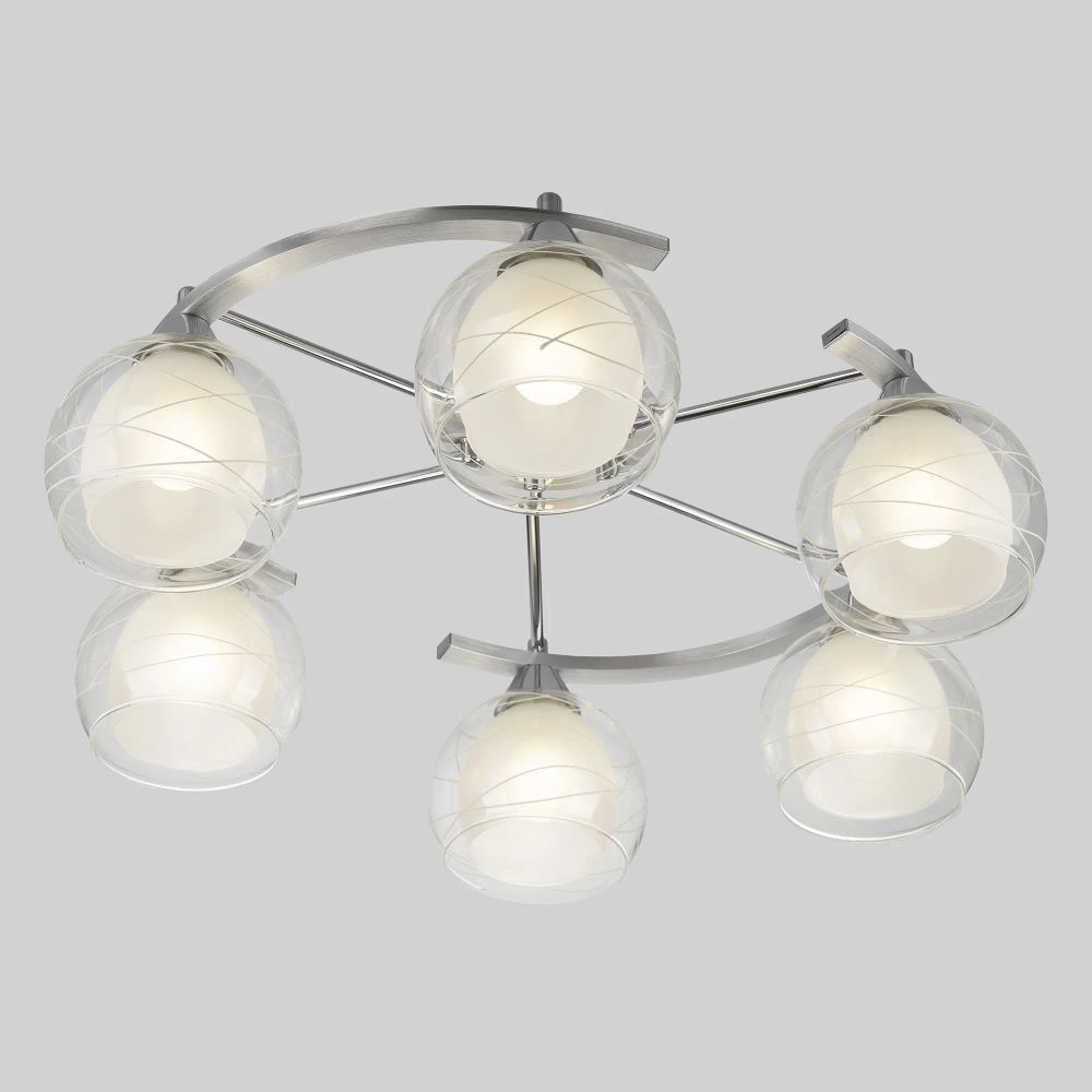 Citilux Буги CL157162 Люстра потолочная Алюминий Хром