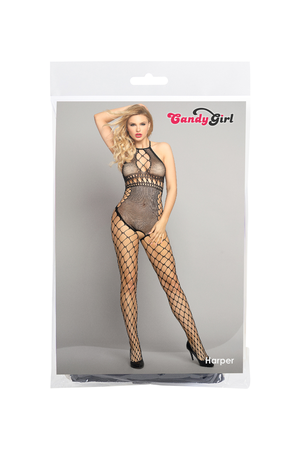 Костюм-сетка Candy Girl Harper черный OS