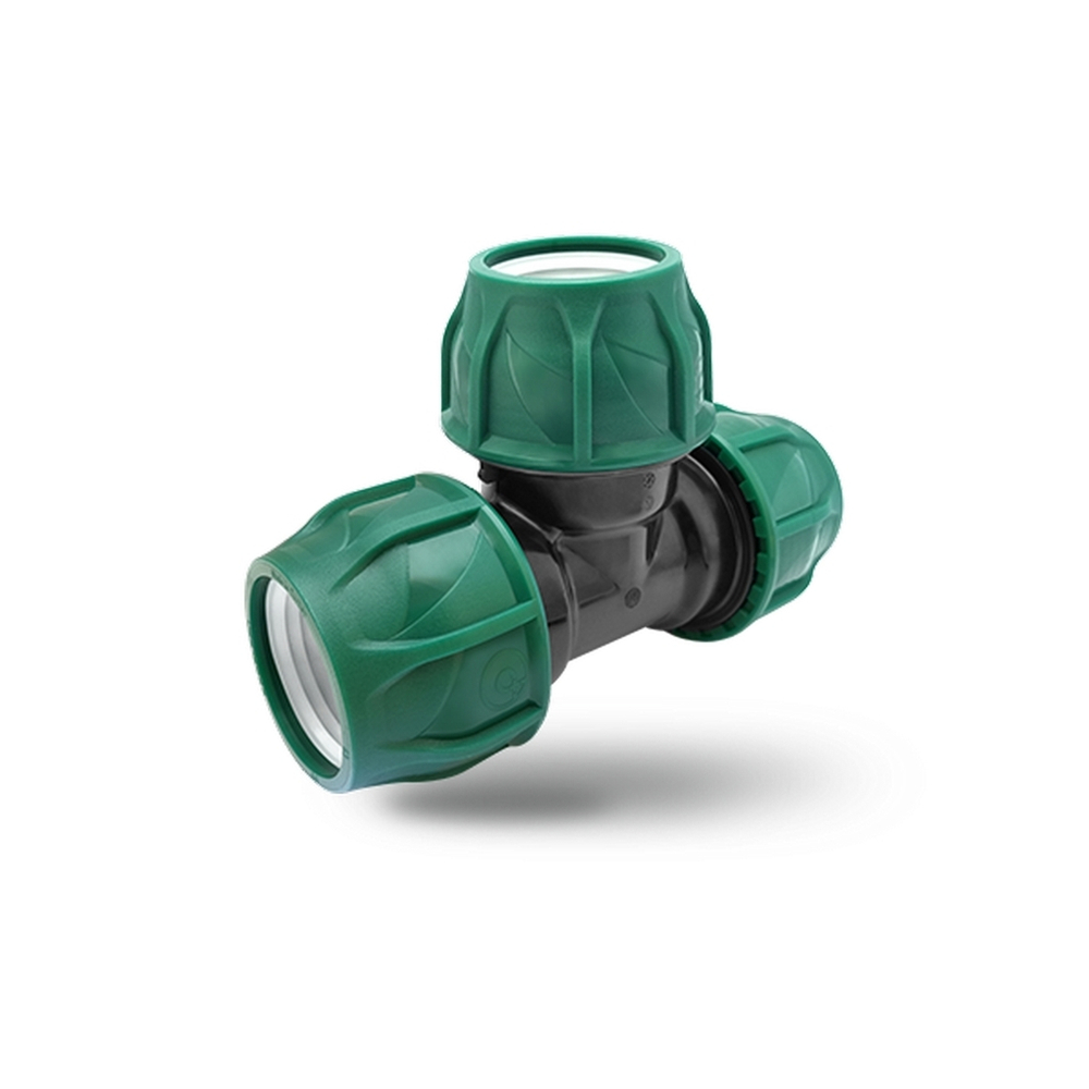 Тройник ПЭ  25х25х25 (обж.) POELSAN GREEN