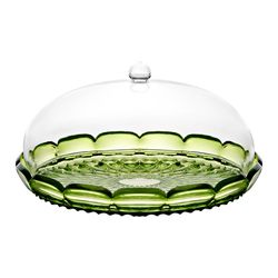 Блюдо сервировочное с крышкой Vanity, Ø30 см, зеленое