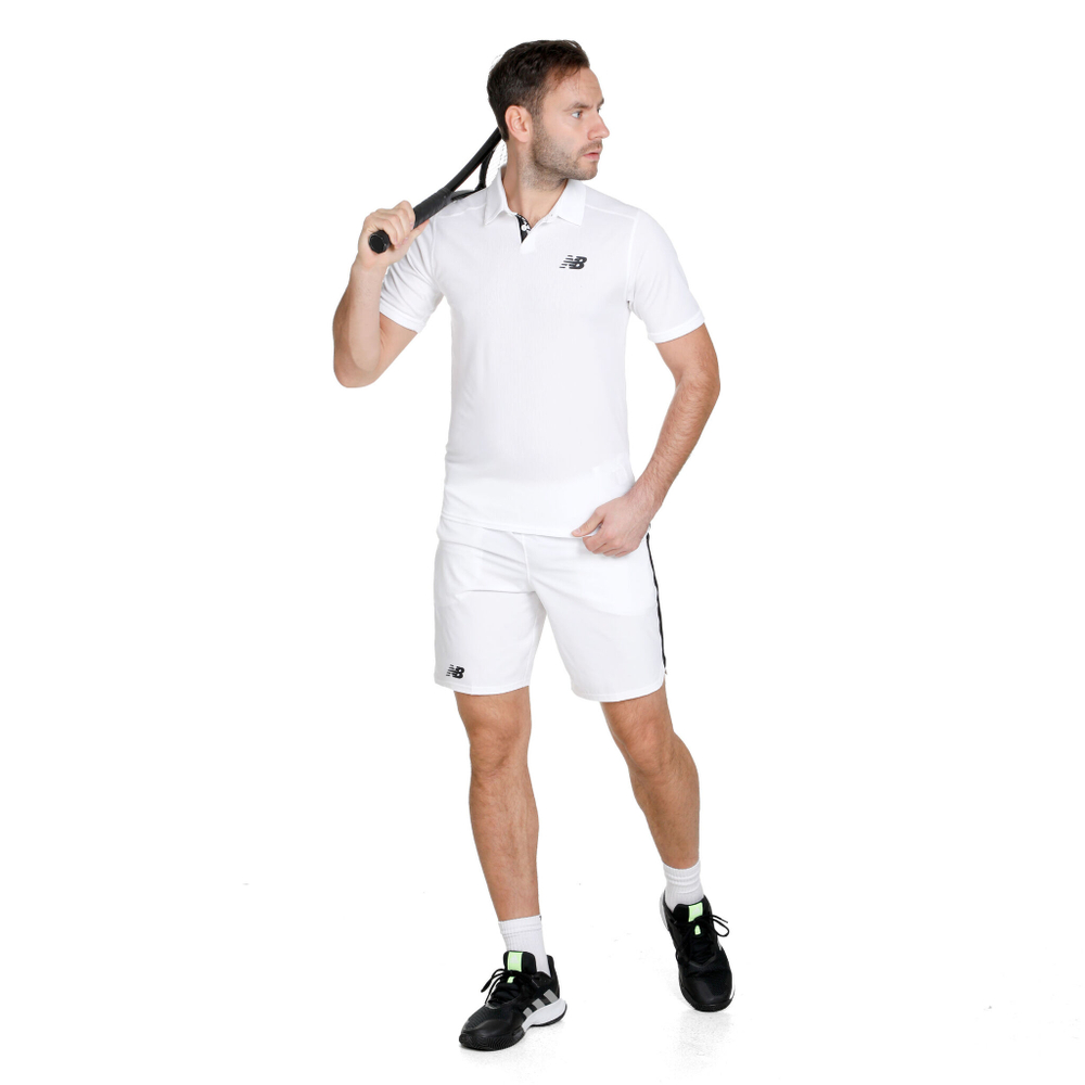 Мужские теннисные шорты New Balance Tournament 9in Shorts Men - White