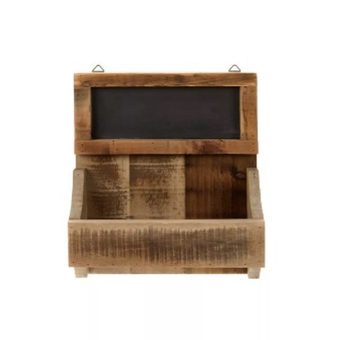 Полочка с доской для записей "Легно" 28x38см Переработанное дерево