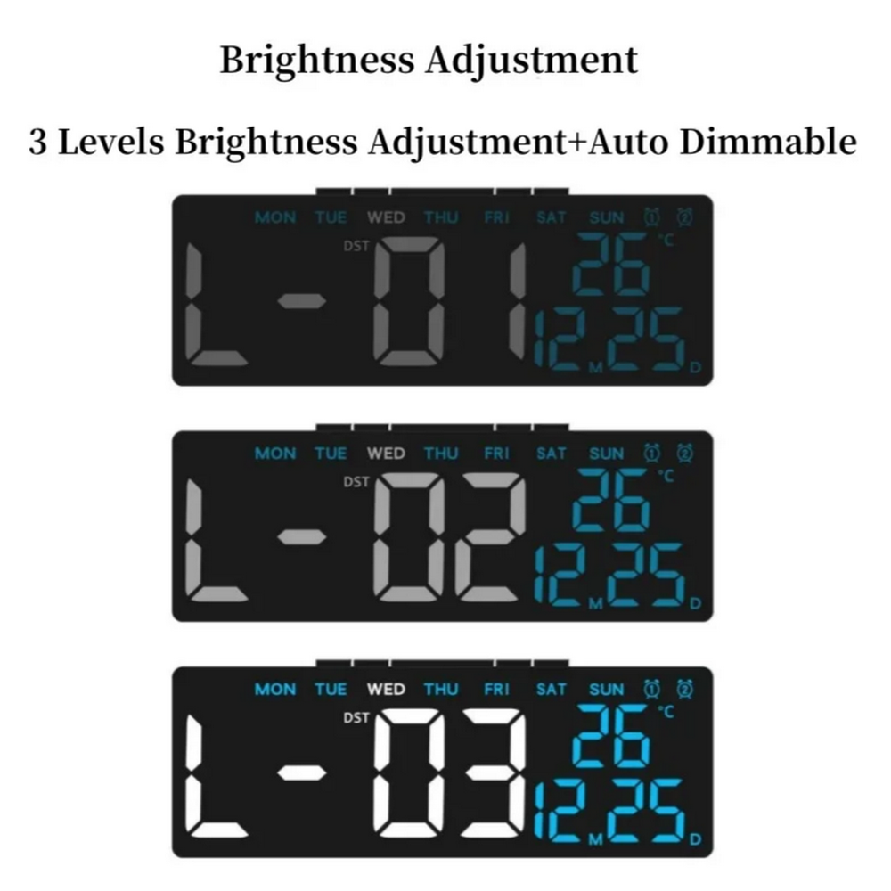 Часы-будильник настольные LED 5510 Green&White