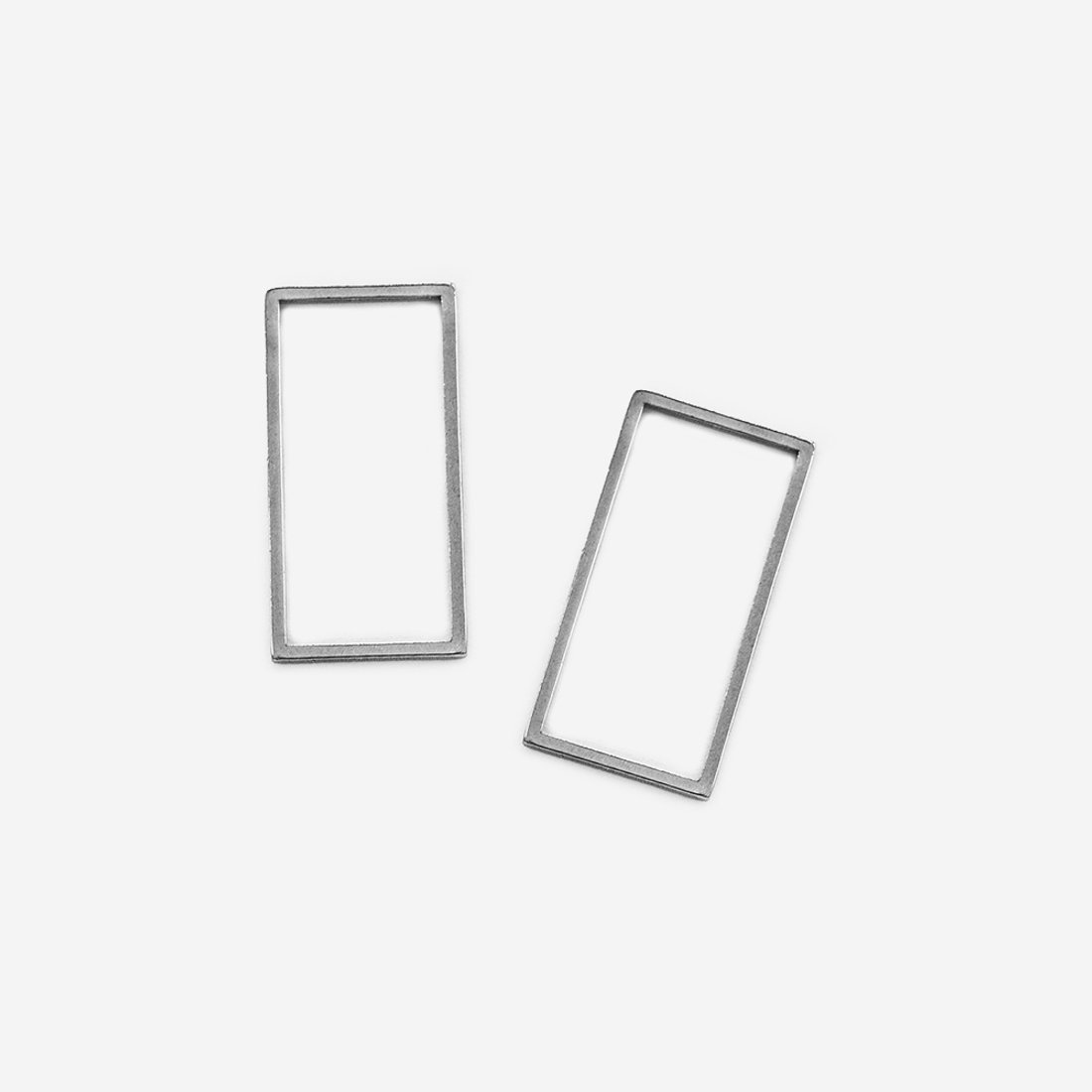 Подвеска-коннектор "Прямоугольник", 26*13мм, сталь