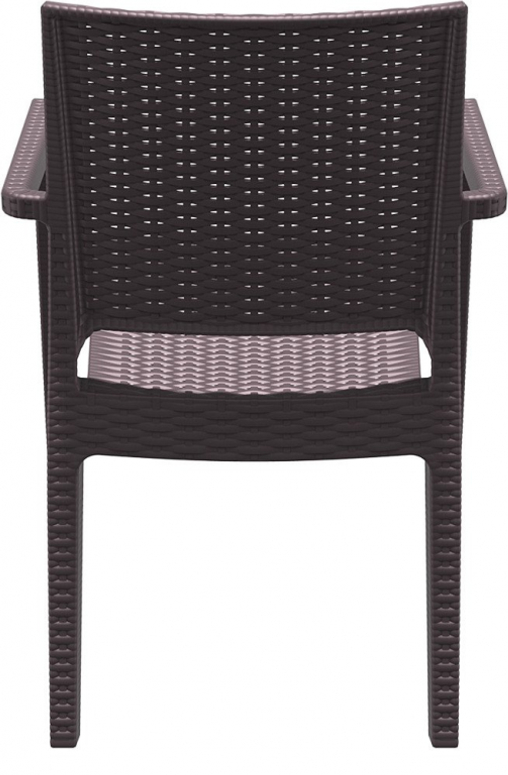 Комплект пластиковой мебели Siesta Contract Miami Ibiza, коричневый