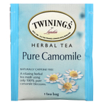 Twinings, травяной чай, чистая ромашка, без кофеина, 25 чайных пакетиков, 37 г (1,32 унции)