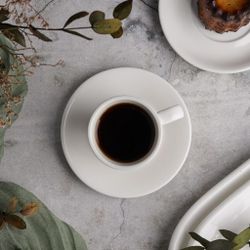 Кофейная пара 70 мл белая фарфор P.L. Proff Cuisine [6]