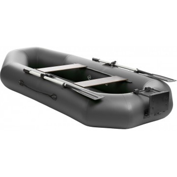 Лодка Тонар Шкипер А280НТ надувное дно, навесной транец (серый)
