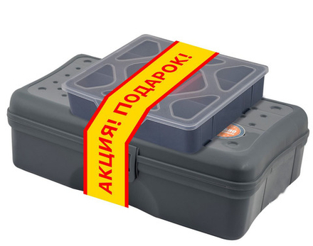 Промонабор бокс Techniker 12" + органайзер Master 5,5" серо-свинцовый/оранжевый