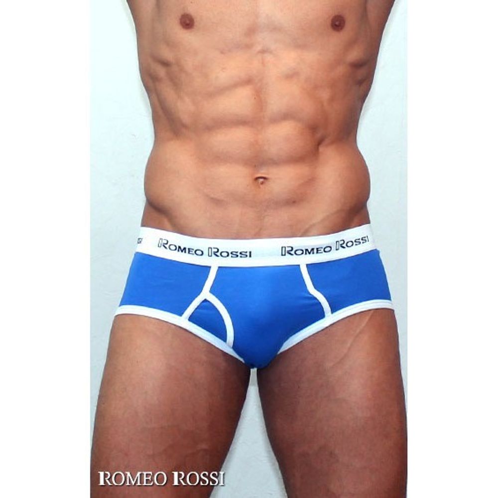 Мужские трусы брифы голубые Romeo Rossi RR366 Brief