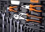 Набор инструментов, 1/2", 1/4", CrV, в кейсе 151 предмет Вихрь