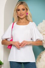 Блуза "Фрея" (вайт) Б5523 LT Collection (Акция)