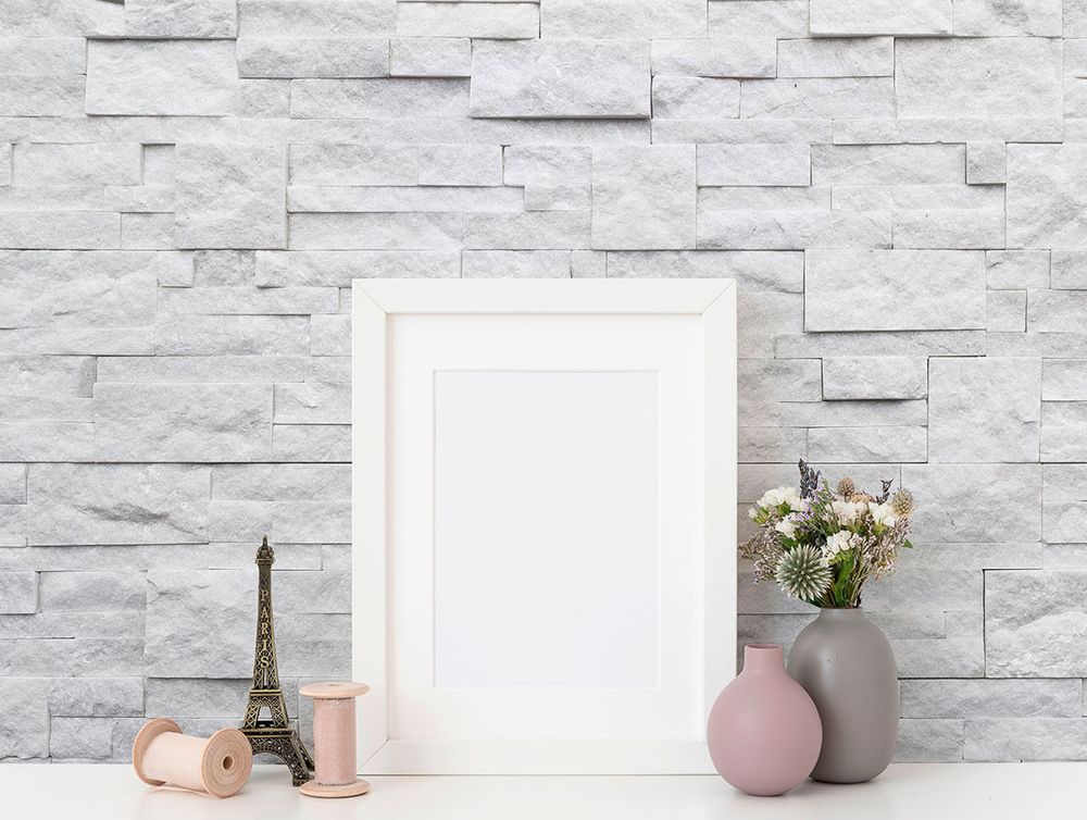 Натуральный камень Кварцит белый Pharaon 180x350x10-20 Модерн