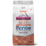 Monge Dog Speciality Line Monoprotein Extra Small Сухой корм для взрослых собак миниатюрных пород с Лососем и рисом 2,5 кг