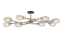 40272MD/8 MBK+AB (1) Люстра (NW)