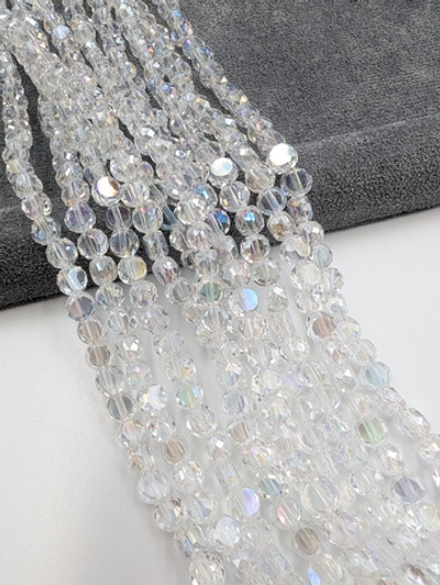 Стекло монетки 6мм с лёгким переливом