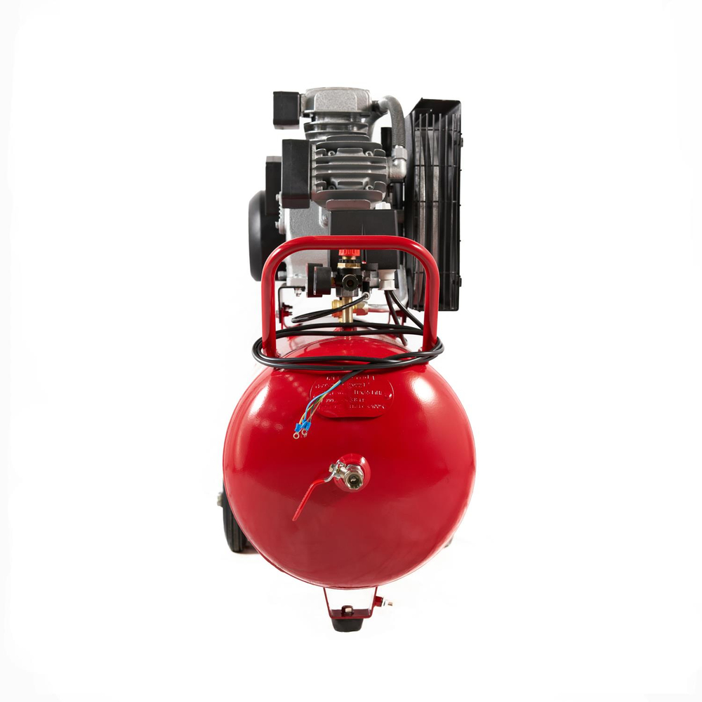 Компрессор ROSSVIK СБ4/С-200.LB40, 580 л/мин, 10 бар, ресивер 200 л, 380 В/3 кВт, красный